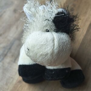 GANZ Black and White Stuffed Panda Toy